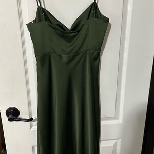dark olive green dress
